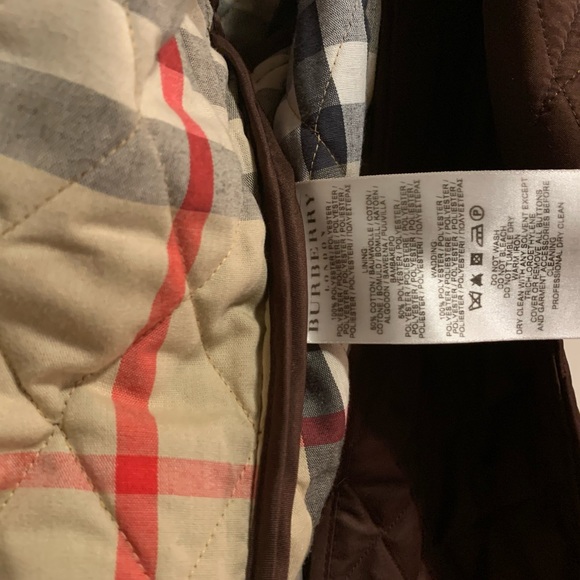 BURBERRY LONDON Women’s Brown Quilted Jacket Size: Large - Picture 8 of 14